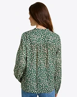 Evangaline Long Sleeve Top Gauzy Cotton
