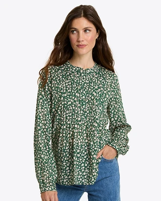 Evangaline Long Sleeve Top Gauzy Cotton