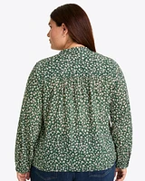 Evangaline Long Sleeve Top Gauzy Cotton