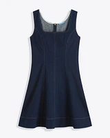 Millie Scoop Neck Mini Dress Denim