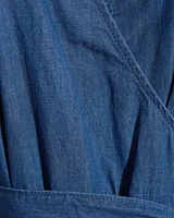 Reagan Denim Maxi Dress Medium Wash
