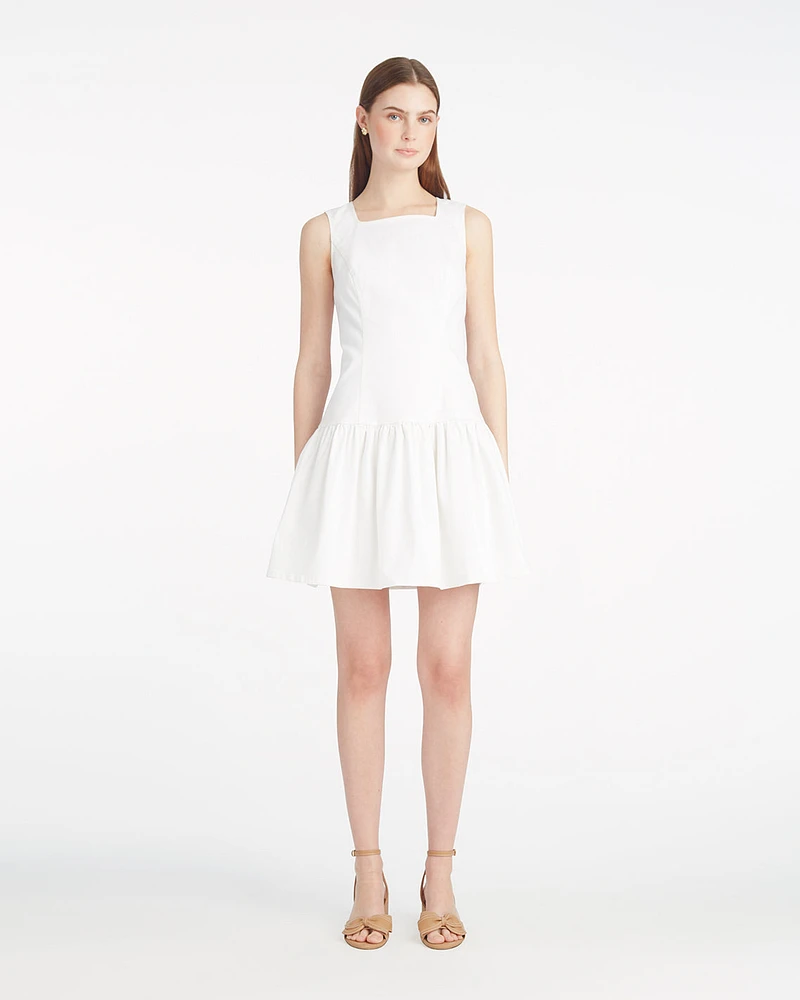 Colette Tailored Flounce Dress Denim