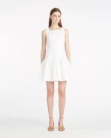 Colette Tailored Flounce Dress Denim
