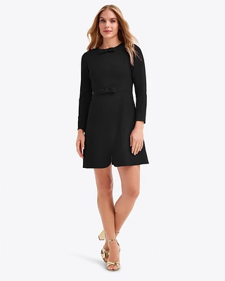 Long-Sleeve Sadie Shift Dress Ponte