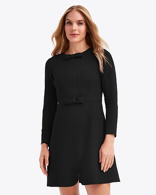 Long-Sleeve Sadie Shift Dress Ponte