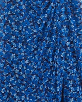 Selena V-Neck Midi Dress Blue Scattered Ditsy
