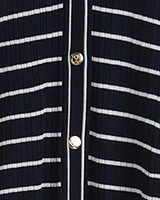 Judy Striped Knit Dress Navy Stripe