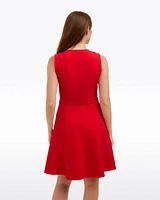 Sleeveless Mae Love Circle Dress Red