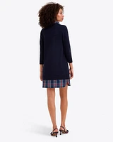 Wool and Cotton Combo Sweaterdress