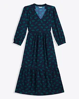 Katie Midi Dress Ginko Leaf