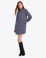 Long-Sleeve Shift Dress