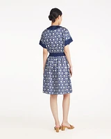 Colleen Short Sleeve Wrap Dress Clover Field