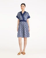 Colleen Short Sleeve Wrap Dress Clover Field