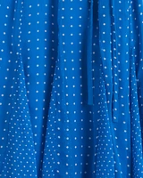 Daphne Wrap Dress Royal Blue Polka Dot