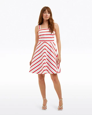 Zoe Love Circle Dress Red Wentworth Stripe