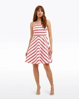 Zoe Love Circle Dress Red Wentworth Stripe