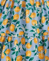 Carrie Midi Dress Lemon Blossom