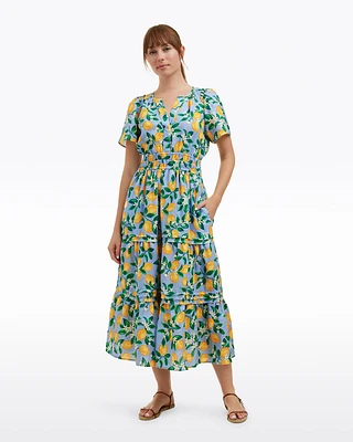 Hollie Midi Dress Lemon Blossom