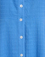 Annika Midi Shirtdress Textured Cotton