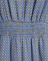 Gabby Mini Dress Blue Dots