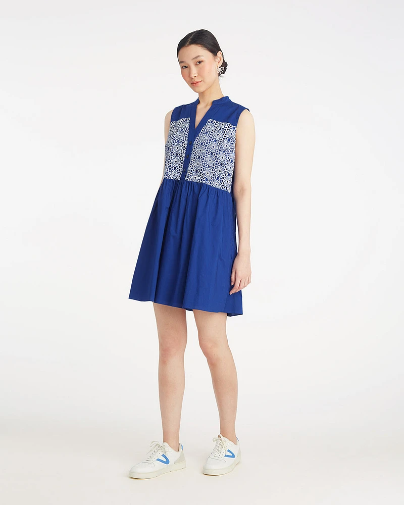 Sami Sleeveless Shirtdress Daisy Lace