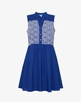 Sami Sleeveless Shirtdress Daisy Lace