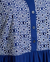 Sami Sleeveless Shirtdress Daisy Lace
