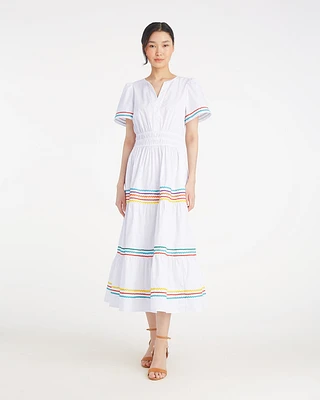 Hollie Midi Dress Rainbow Ric Rac