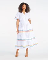 Hollie Midi Dress Rainbow Ric Rac