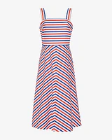 Angela Love Circle Midi Dress Americana Stripes