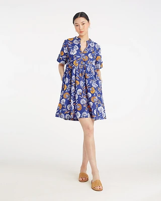 Simone Mini Dress Abstract Dahlia