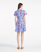 Mae Love Circle Mini Dress Floating Floral