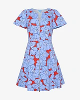 Mae Love Circle Mini Dress Floating Floral