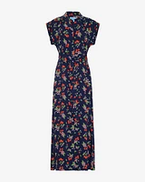 Devin V-Neck Midi Dress Cherry Blossom