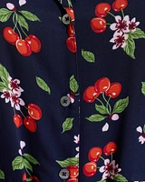 Devin V-Neck Midi Dress Cherry Blossom