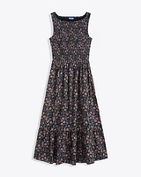 Wren Sleeveless Smocked Midi Dress Twilight Vines
