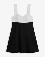 Henrietta Mini Dress Black and White