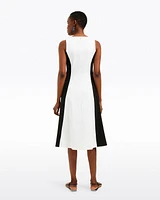 Genevieve Midi Dress Black and White