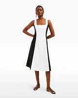Genevieve Midi Dress Black and White