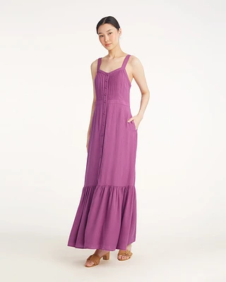 Brynn Sleeveless Midi Dress Amethyst