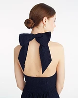 Violeta Halter Neck Dress Seersucker