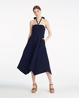 Violeta Halter Neck Dress Seersucker