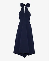 Violeta Halter Neck Dress Seersucker