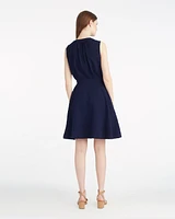 Avery Sleeveless Shirtdress Seersucker