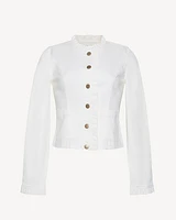 Ruffle Denim Jacket