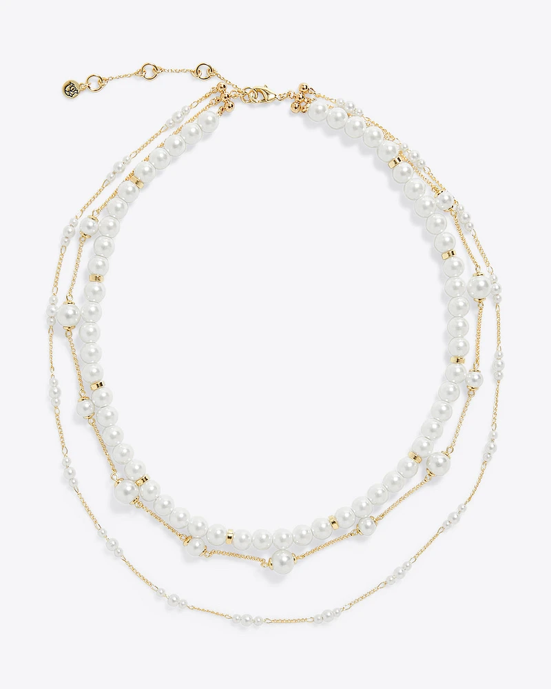 Layered Pearl Necklace