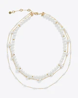 Layered Pearl Necklace