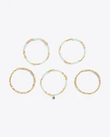 Green Stretch Bracelet Set