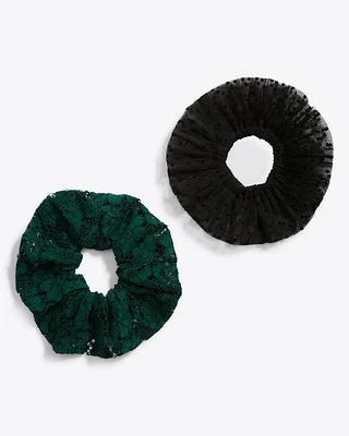 Tulle and Lace Scrunchie Set