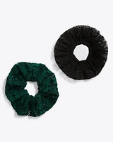 Tulle and Lace Scrunchie Set